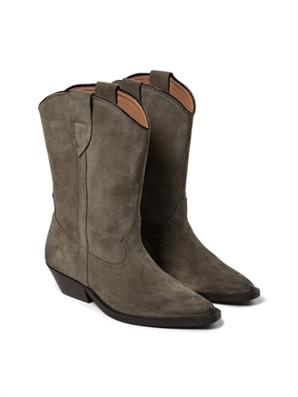 Pavement Nikki Suede Boots Khaki Suede